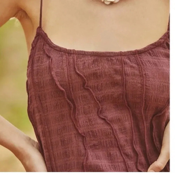 Free People Throwing Shade Mini Dress in Garnet NWOT - Women’s Size Small - Picture 3 of 10